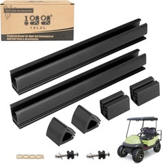 10L0L Golf Cart Fold Down Windshield Retaining Sash Clips Kit for Club Black