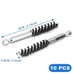 10PCS Golf Club Cleaning Brush Set – Stainless Steel Hosel Brush Tools