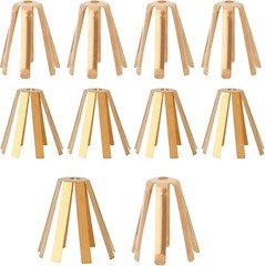 Tinoaly 10pcs Universal Brass Golf Shaft Adapter Shims, 6 Leg & 8 Leg Golf