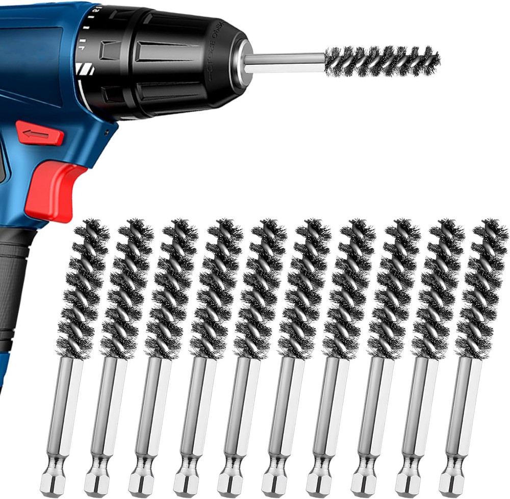 10PCS Golf Club Hosel Brushes Stainless Steel Shaft Wire Cleaning Tool