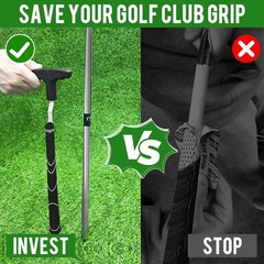 Golf Grip Removal Tool, 11″ V-Groove Grip Remover Saver for Standard Length Swin