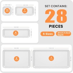 A-Lugei Military Grade Drawer Organizer Clear Makeup Organizer Holds 177 Items