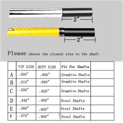 10PCS Golf Club Shaft Extension Stick Extender for Graphite Shafts Driver Hybrid