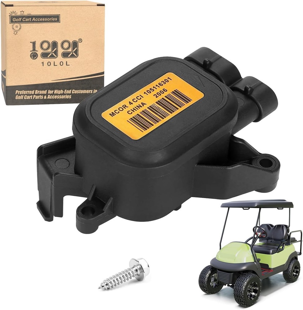10L0L MCOR 4 Throttle Potentiometer for Club Car DS & Precedent 2012-up Black