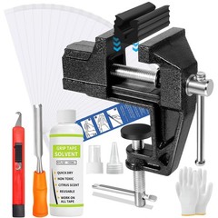 lovivid Golf Grip Kit for Regripping Clubs – Include Portable Black