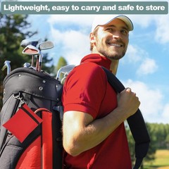 2 Pcs Golf Tee Pouch Zipper Golf Tee Bag Pocket Gear Clip Bag Gray