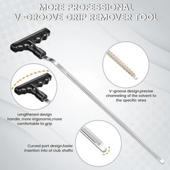 Golf Grip Removal Tool 12″ V-Groove High Carbon Steel Club Regripping Saver