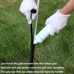 Golf Grip Removal Tool,Black V-Groove Grip Remover Saver 11″ for Standard Length