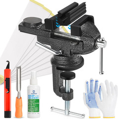 Golf Grip Kit for Regripping Golf Clubs, Portable Table Vise Rubber Clamp for Go