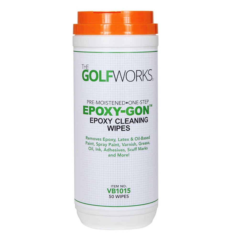 Epoxy-Gon Epoxy Cleaning Golf Club Solvent – 16oz spray bottle, 50 count wipes