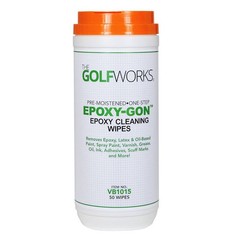 Epoxy-Gon Epoxy Cleaning Golf Club Solvent – 16oz spray bottle, 50 count wipes