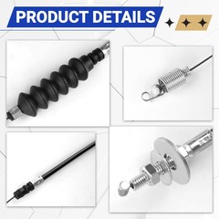 DRIVE UP Golf Cart Governor and Accelerator Cable Kit for Club Car DS black