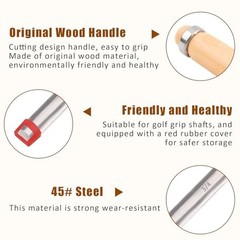 Golf Grip Tape Remover Tool Kits, No Tape Residue Rapid Removal – Natural Wood
