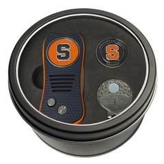 Team Golf Ncaa Syracuse Orange Tin Ball Marker Gift Set Retractable Divot Tool