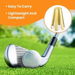 SATUY 20Pcs Universal Brass Golf Shaft Shims, 6 Legs Adjustable Golf Adapter Shi