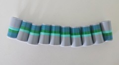 (10) Custom Golf Iron Ferrules Aurora, Gray Teal Green Mint – Pick Diameter