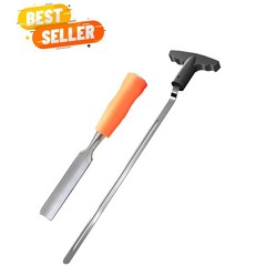 Golf Grip Removal Tool，11″ V-Groove Grip Remover Saver for Standard Length Sw…