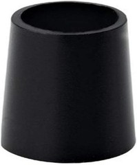 12-pack Black .355″ Taper Tip Iron Ferrules – 3/4″ Height, Durable Plastic..,