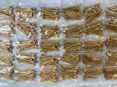 100 Hurricane Golf 2 3/4″ Natural Wood Golf Tees 15 Packs 1500 Total