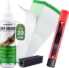Golf Grip Kit Regripping Set for 20 Clubs w/ Tape Solvent Clamp Tool