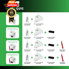 Wedge Guys Golf Grip Kits for Regripping Clubs – Professional Clear