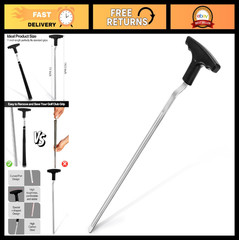 Golf Grip Removal Tool – 11″ V-Groove Steel Grip Remover for Standard Grips