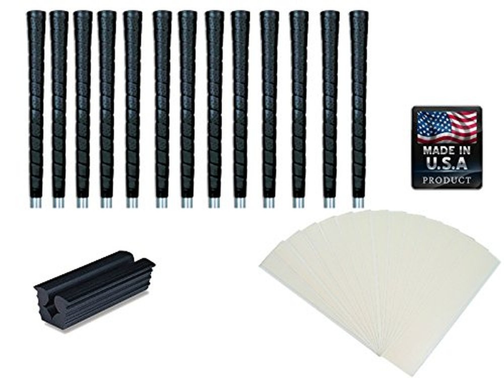 Tacki-Mac Golf Grips Standard Size Black Pro Tour Wrap Grip Kit (13 grips, gr…