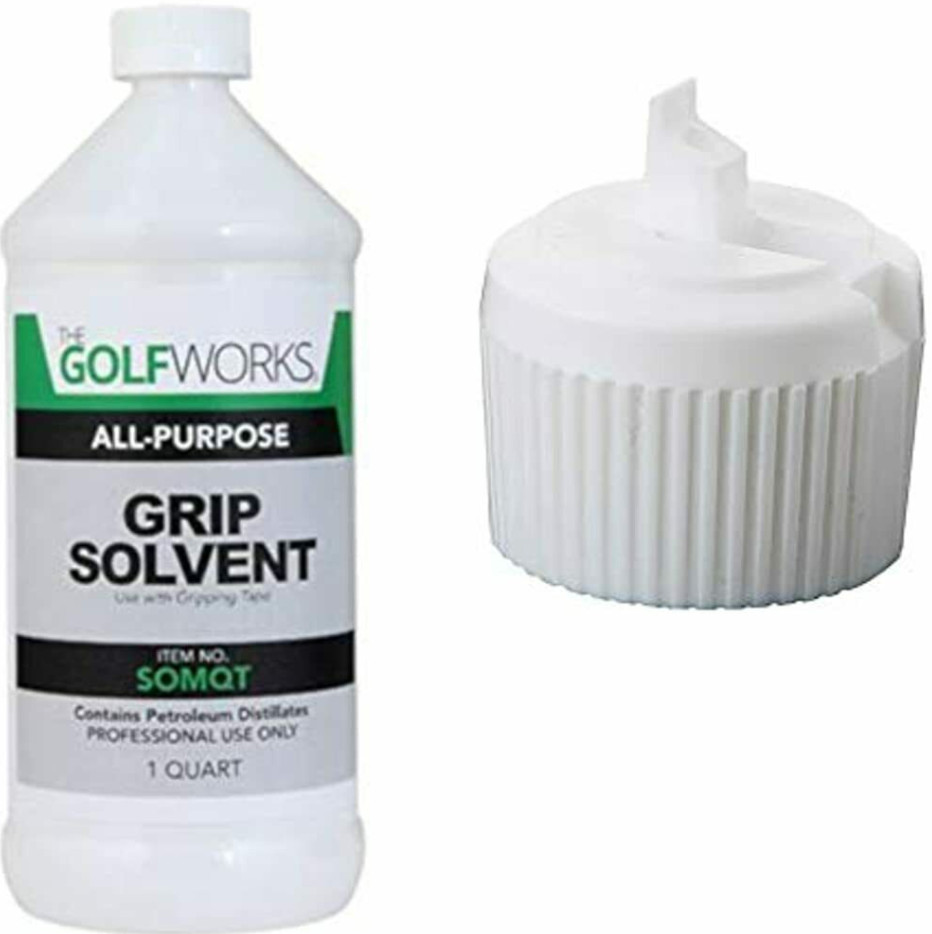 Golf Club Grip Tape Solvent Kit – 1 Quart – With Easy Pour Spout Cap