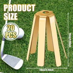 20Pcs Universal Brass Golf Shaft Shims 6 Legs Adjustable Golf Adapter Shims Fits