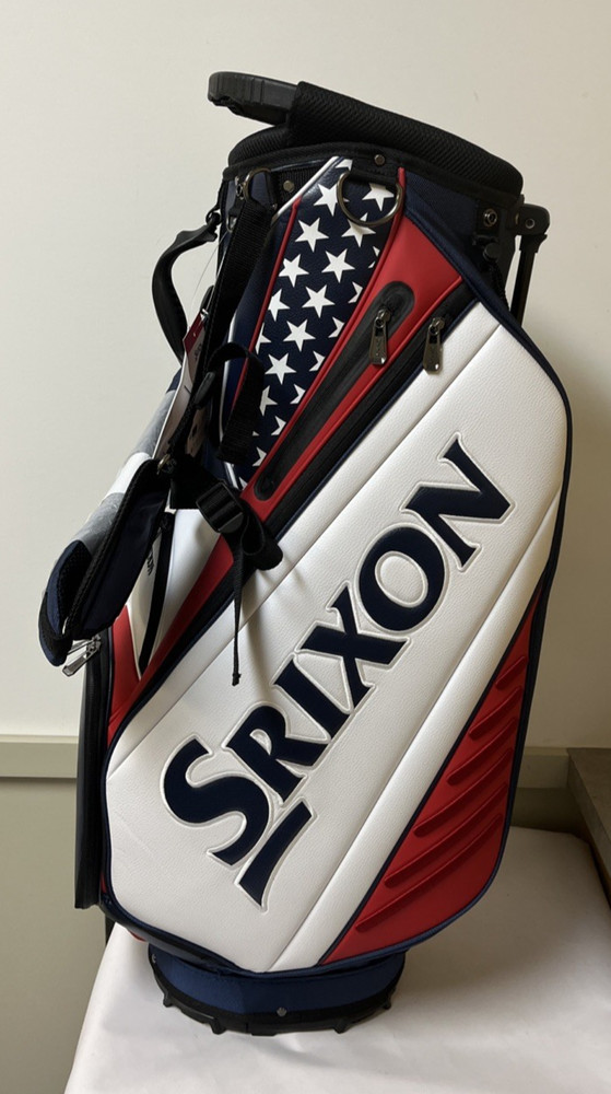 Srixon Tour Stand Bag Navy/White/Red Rain Cover Included NEW With Tags/Plastic