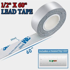 2 Grams Per Inch Golf Lead Tape | 1/2”x 60” Adhesive Lead Tape | Add Swing …