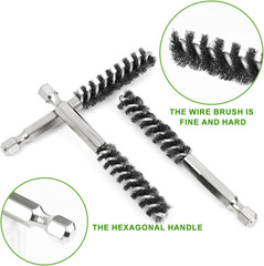 10PCS Golf Club Hosel Brushes Stainless Steel Shaft Wire Cleaning Tool