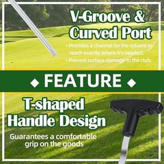 Golf Grip Removal Tool V-Groove Grip Saver High Carbon Steel Easy DIY Repair New