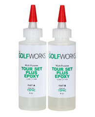 The GolfWorks Tour Set Plus Epoxy- CLEAR – 2) 4 Ounce Bottles