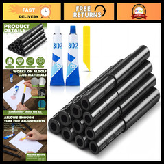 12 Pcs Carbon Fiber Golf Shaft Extensions + 2 Adhesive Extenders for Repairs