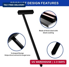 Golf Grip Removal Tool,Black V-Groove Grip Remover Saver 11″ for Standard Length