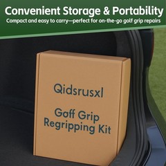 All-in-One Golf Grip Regripping Kit with Rotating Vise, Rubber Clamp & Tools – 1