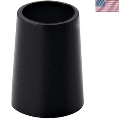 12-Pack Black .355″ Taper Tip Iron Ferrules – 3/4″ Height, Durable Plastic