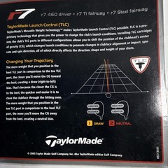 TaylorMade R7 460 Accessory Kit G For Launch Control By Changing Trajectory TLC