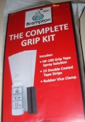BRAMPTON GRIP KIT, 15 TAPE STRIPS, HF-100 SOLVENT, SHAFT HOLDER, DIRECTIONS