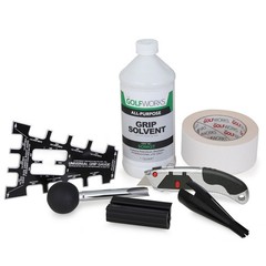 THE GOLFWORKS GRIP ESSENTIALS KIT GOLF CLUB REGRIPPING TOOL & SUPPLY SET