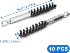 10PCS Golf Club Hosel Brushes Stainless Steel Shaft Wire Cleaning Tool