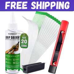 NEW Grip Repair Kit for Regripping Golf Club Tapes, Solvent, Hook Blade,ClamUSA