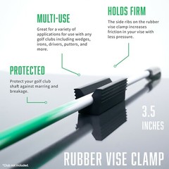 Golf Club GRIP KIT 15 Tape Strips (2×10), Solvent, Vise Clamp and Hook Blade
