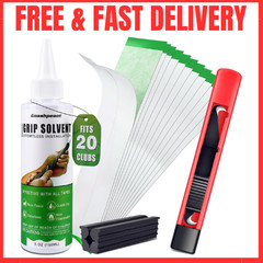 Golf Grip Kit Regripping Set for 20 Clubs w/ Tape Solvent Clamp Tool