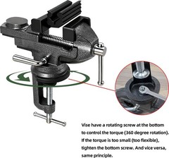 All-in-One Golf Grip Regripping Kit with Rotating Vise, Rubber Clamp & Tools – 1