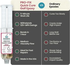 Brampton PRO-FIX Golf Epoxy Kit – Quick Cure, Extra Strength