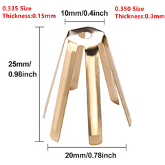 5-200pcs Golf Brass Shaft Adapter Shims Spacer Fit Golf Club Tip.335/.350/.370