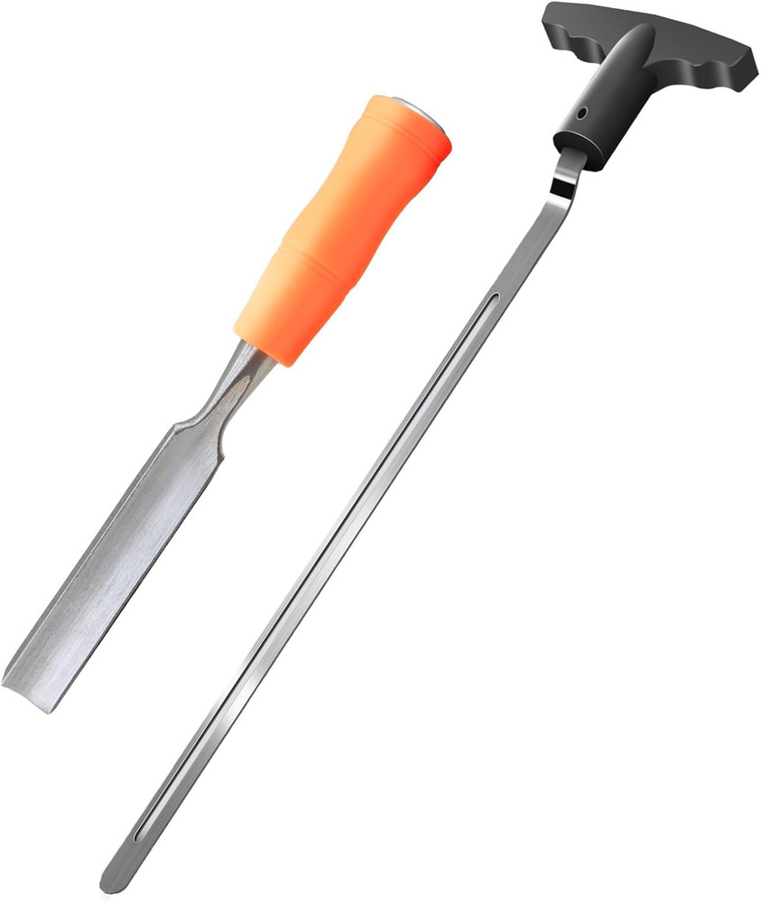 Golf Grip Removal Tool，11″ V-Groove Grip Remover Saver for Standard Length Swing