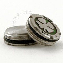 2 Deluxe Tour Style Weights for Scotty Cameron Putters, Lucky Clover, Green